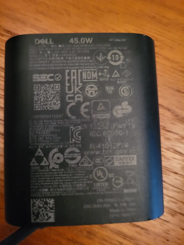 Genuine Dell 45W USB-C AC Adapter Laptop Charger image indicator(8)