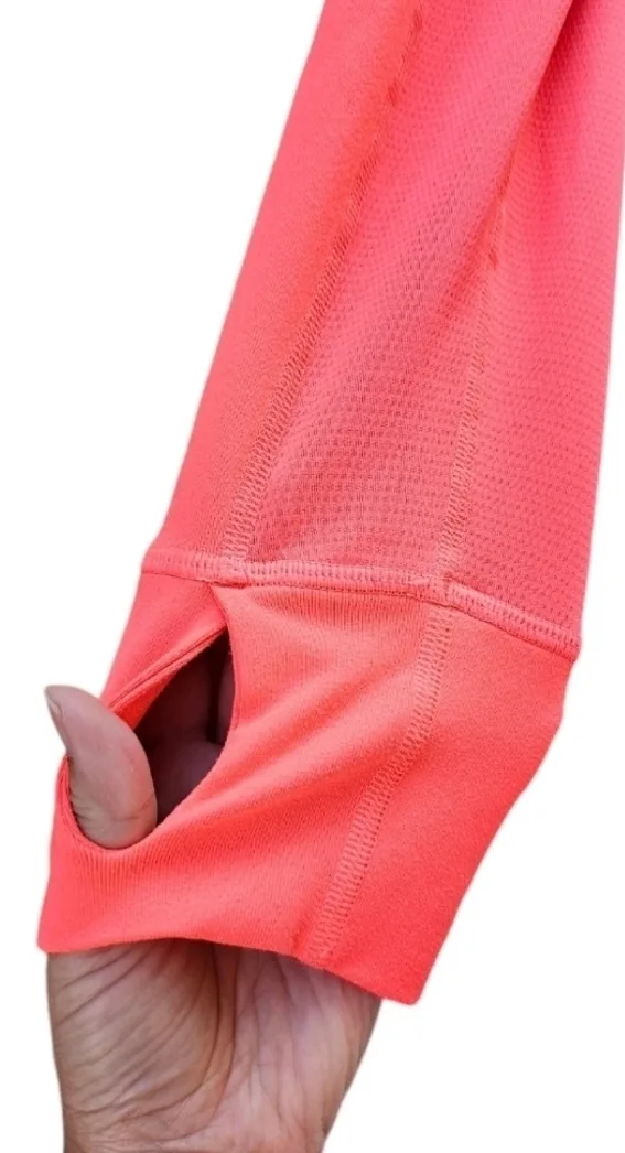Adidas Neon Peach Half Zip Running Jacket image indicator(4)