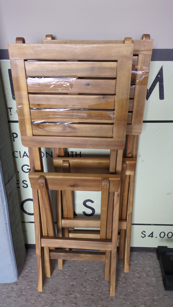 Folding Barstool x2