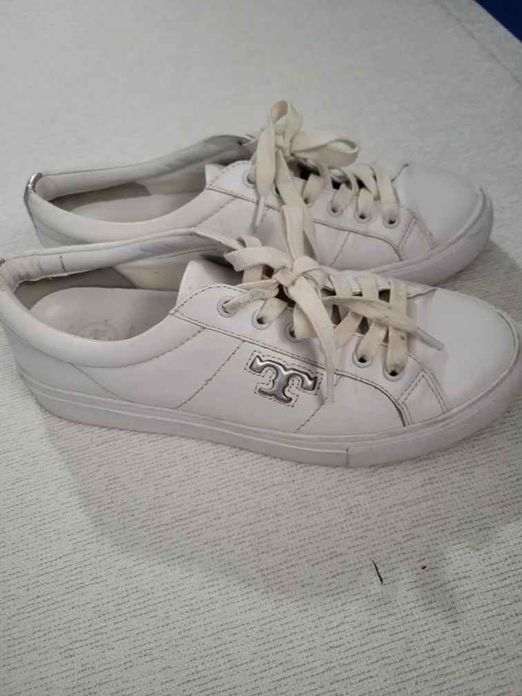 Tory Burch White Leather Sneakers image indicator(5)