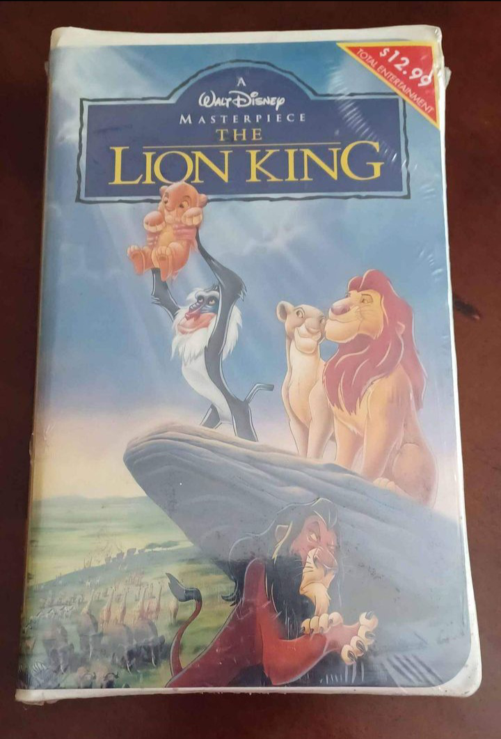 The Lion King VHS 1995 Rare Movie