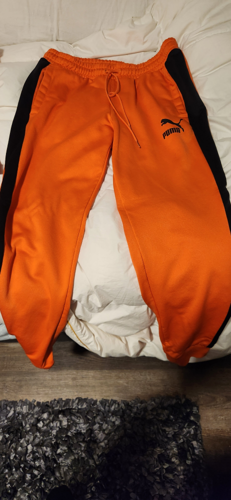 Men's Puma Tracksuit - Orange and Black - Size L - photo 4