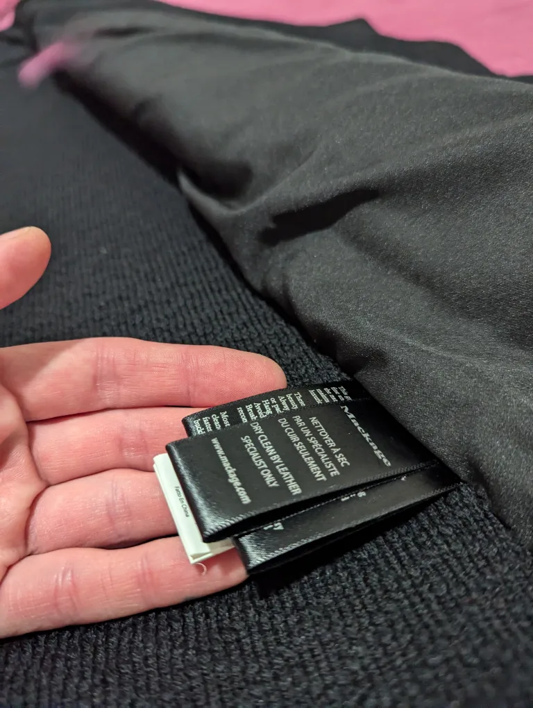 Mackage Women's Black Leather & Knit Jacket image indicator(5)