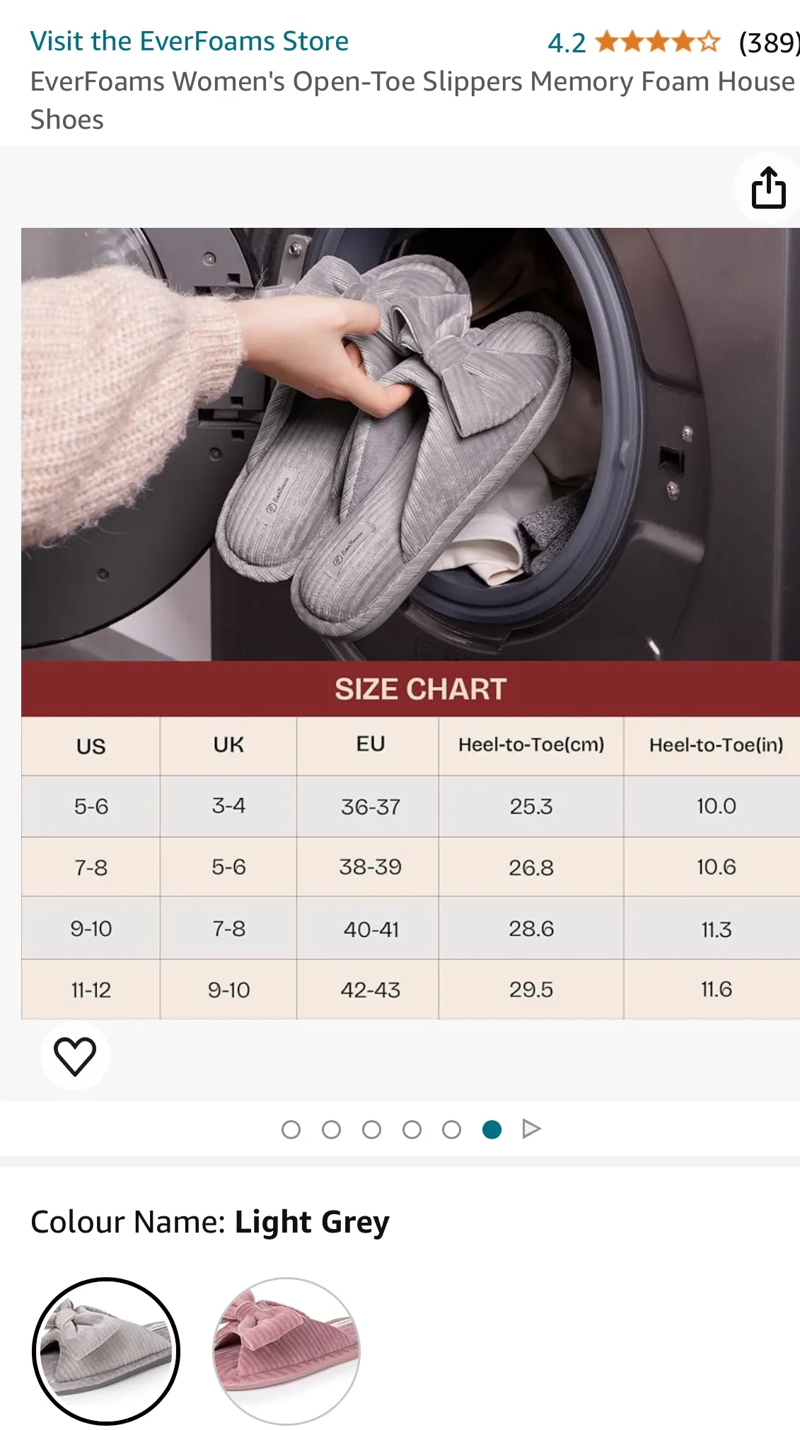 EverFoams Women's Open-Toe Slippers Memory Foam House Shoes image indicator(2)