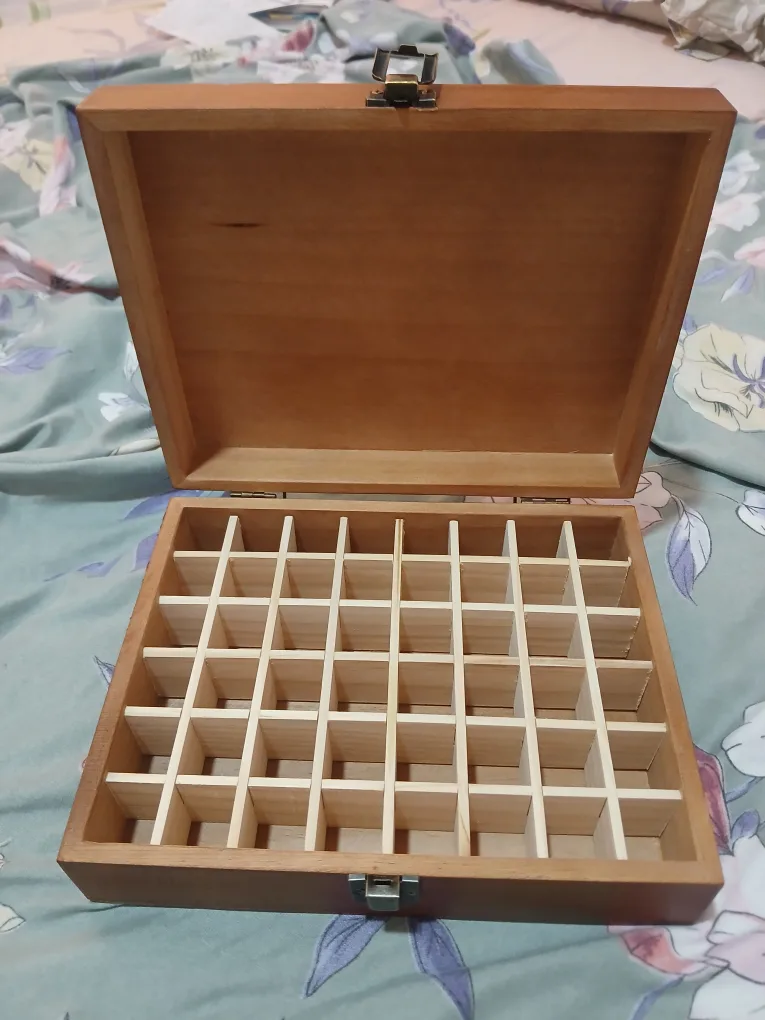 Wooden Storage Box with 48 Grids thumbnail