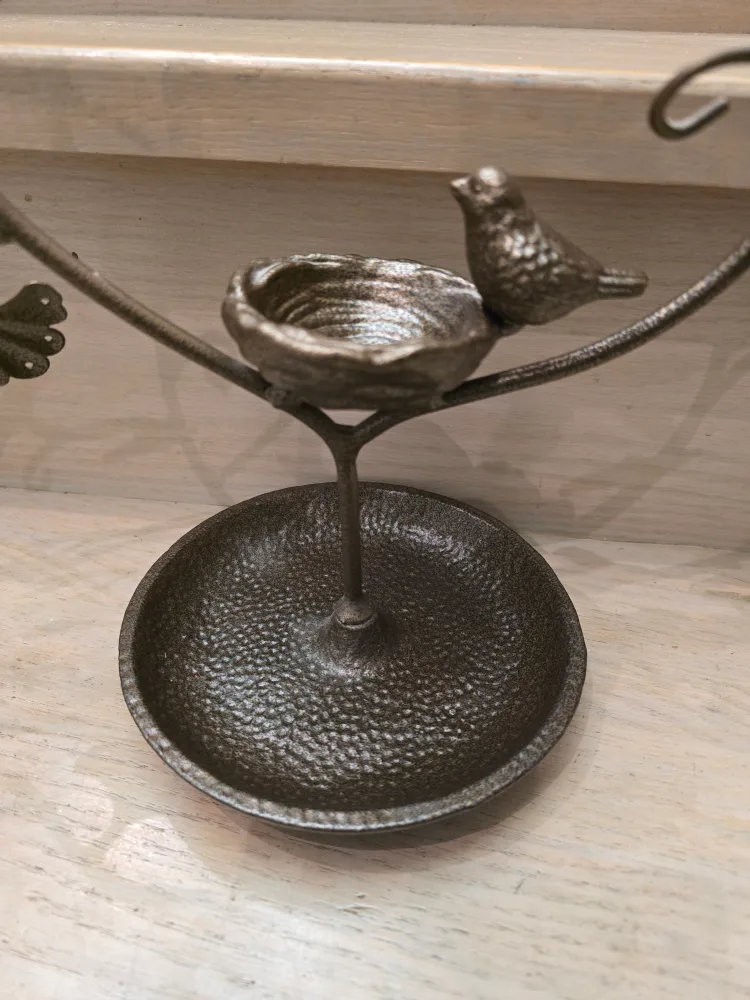 Large Metal Jewelry Tree Display Stand with Dish image indicator(2)