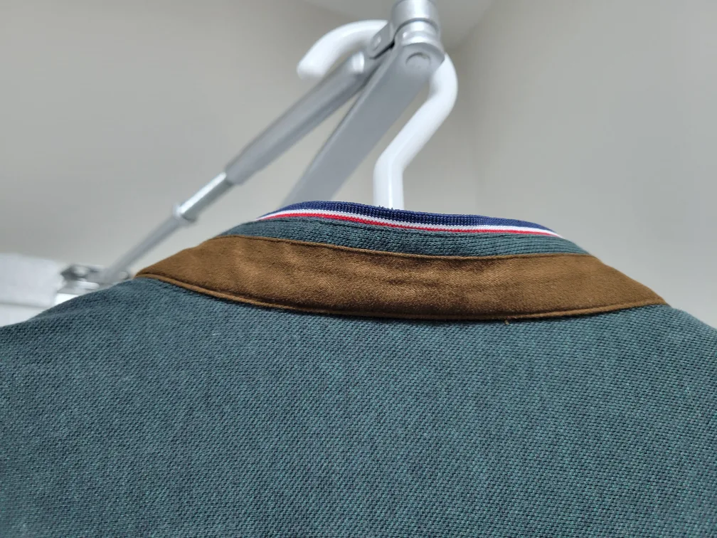 Zara Men's Green Long Sleeve Shirt with Patches image indicator(6)