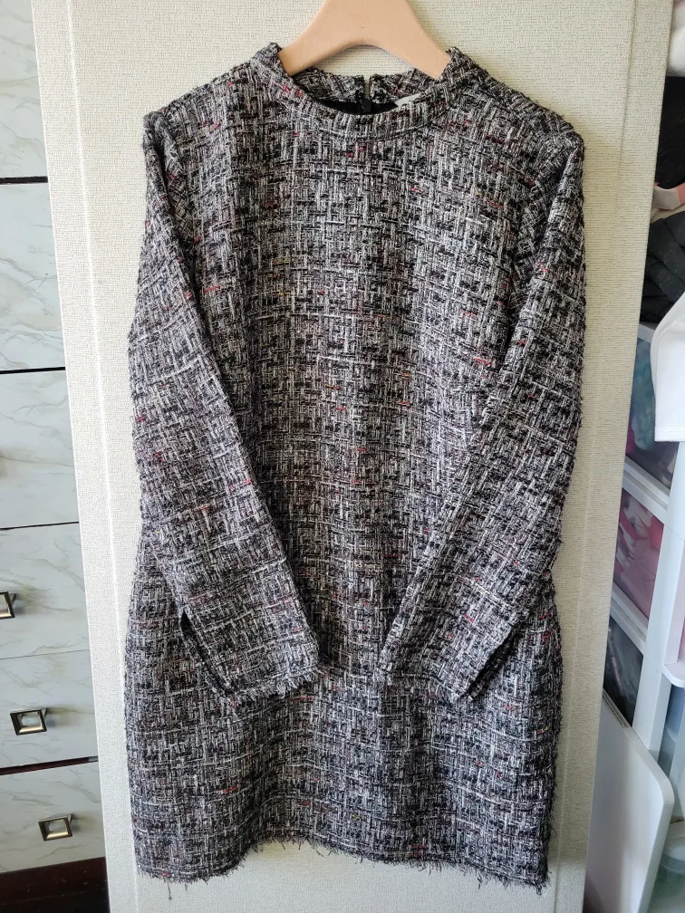 Black and White Tweed Dress image indicator(2)