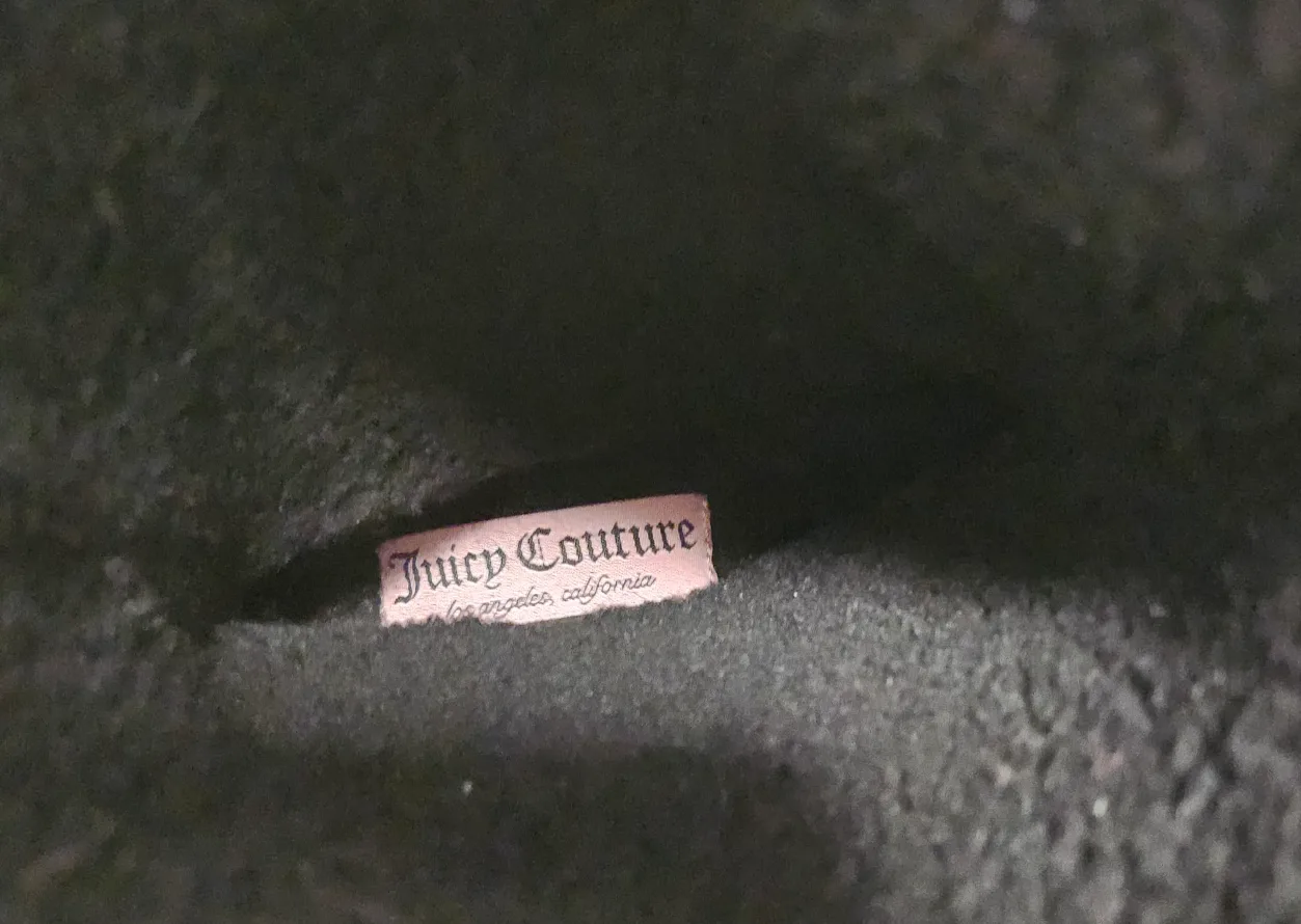 Juicy Couture Black Rainbow Letter Booties Size 7M image indicator(4)