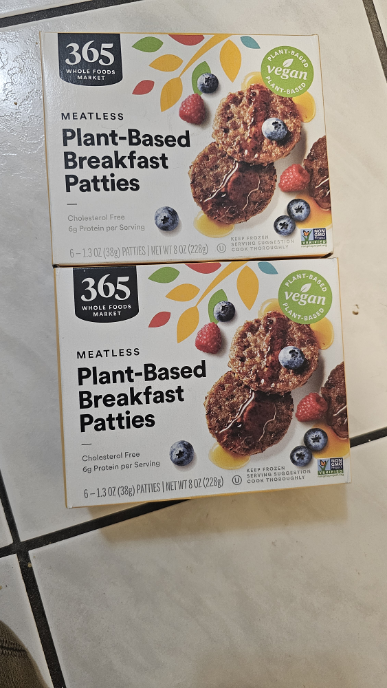 365 Plant-Based Breakfast Patties #freecycle