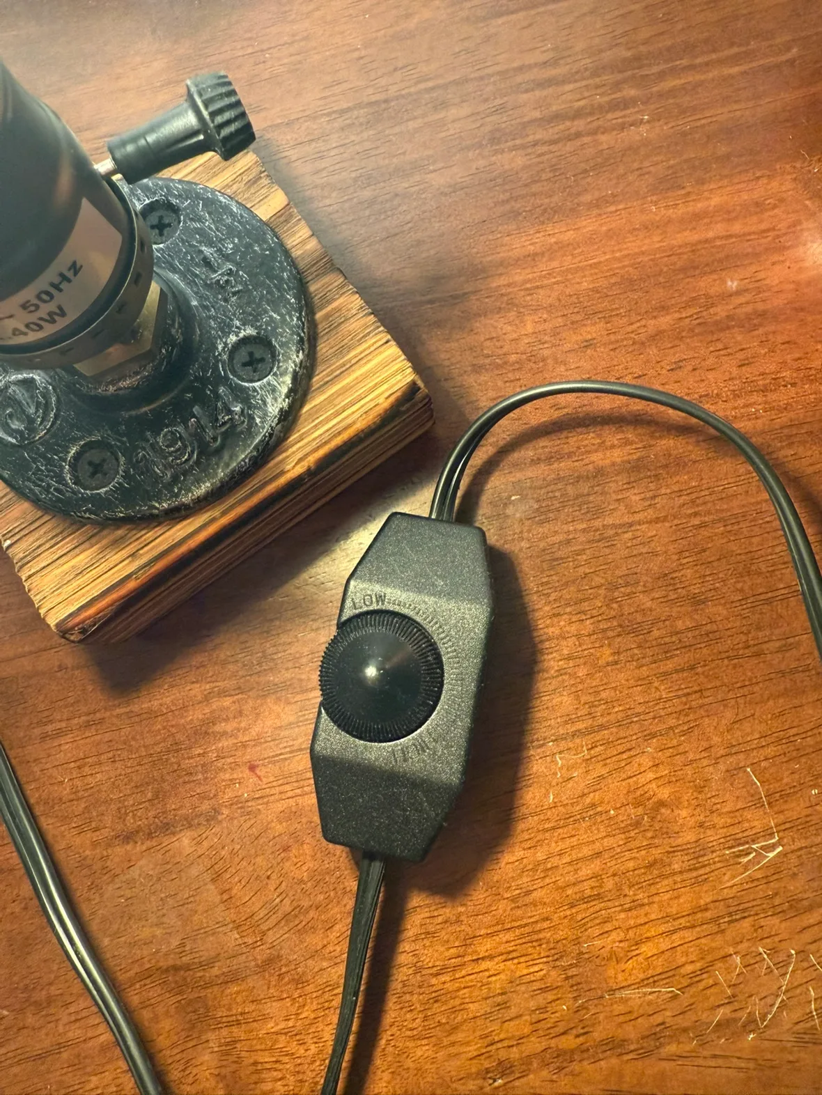 Industrial Pipe Lamp with Dimmer Switch (including a bulb) image indicator(2)