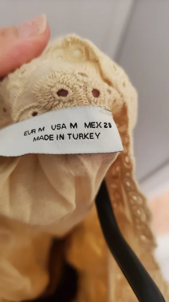 Brown and Beige Knit Sweater with Lace Detail image indicator(4)