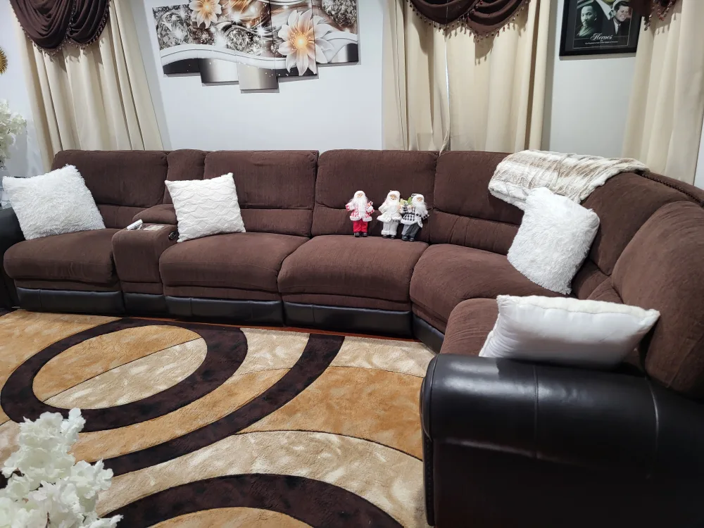 Brown sofa set image indicator(4)