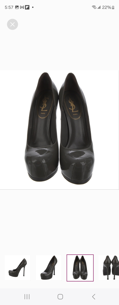 Yves Saint Laurent Patent Leather Platform Pumps - photo 3
