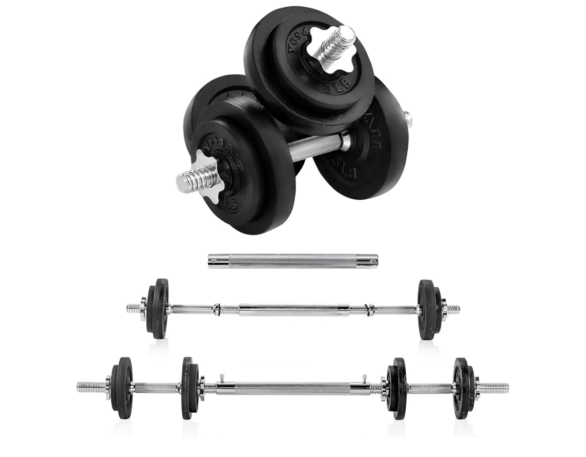 Dumbbells and bench press. 2 sets * 55 lb - photo 3
