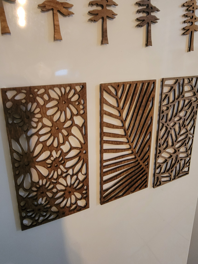 Wooden Sitka Sprice Fridge Magnets - set of 6 - photo 4