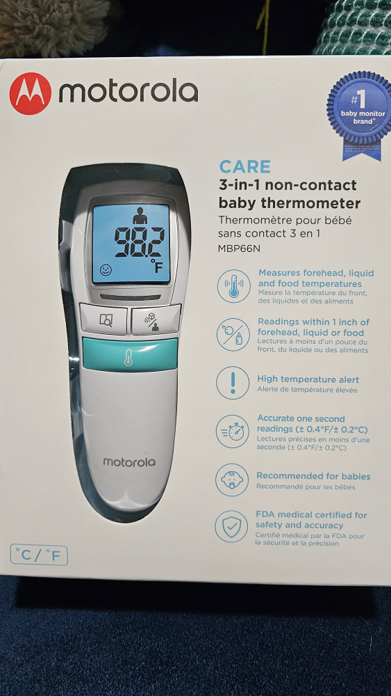 Motorola Care 3-in-1 Non-Contact Baby Thermometer - photo 3