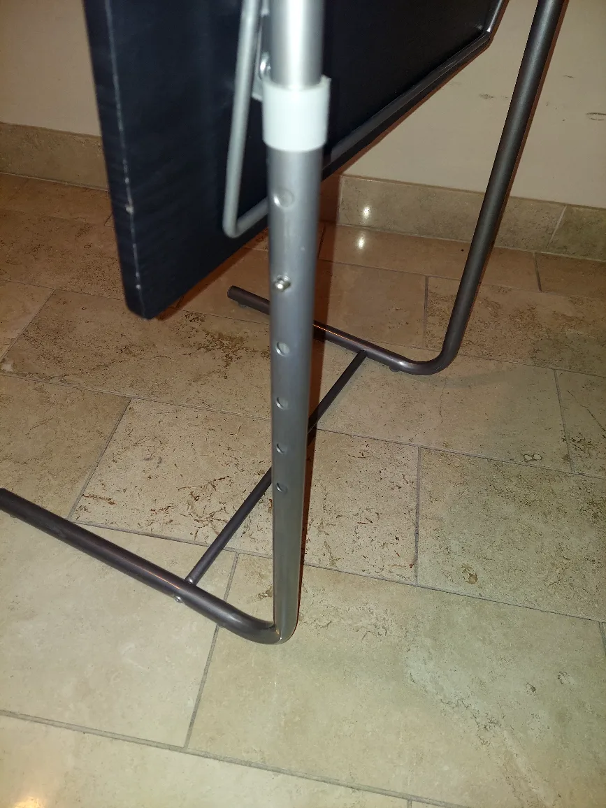 Black folding  adjustable  labtop table image indicator(4)