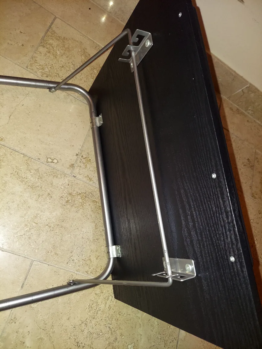 Black folding  adjustable  labtop table image indicator(6)