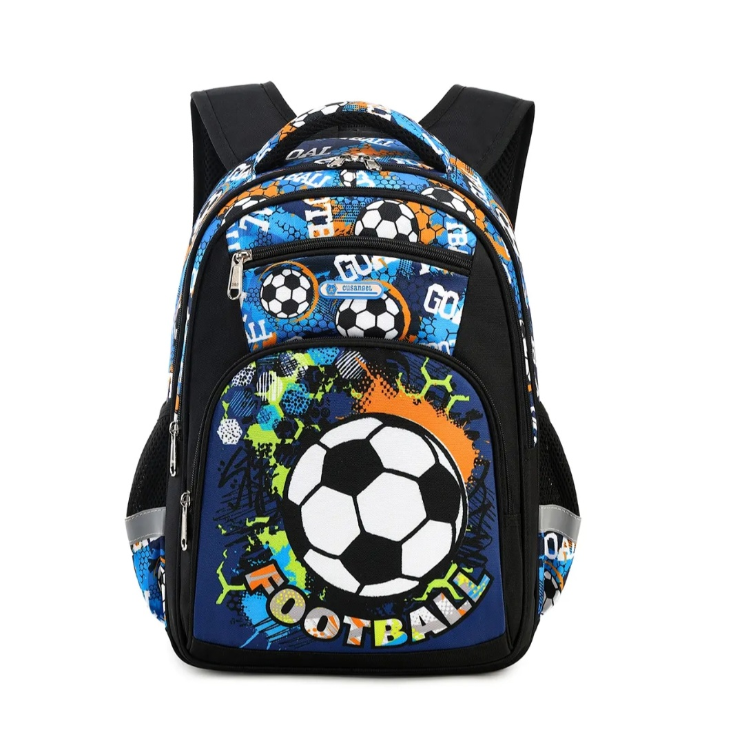 New Football Print School Backpack - photo 2