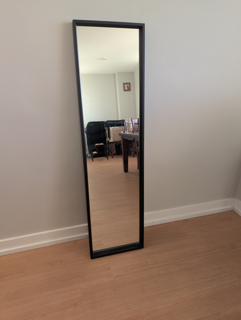 Full Length Mirror with Black Frame - photo 3