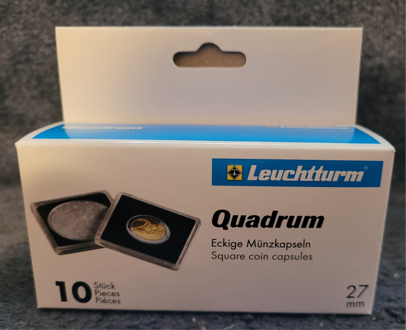 Leuchtturm Quadrum Square Coin Capsules - 10 pack
