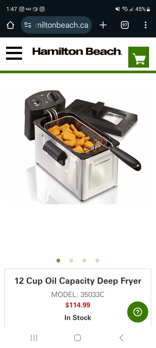 Hamilton Beach 12 Cup Deep Fryer image indicator(5)