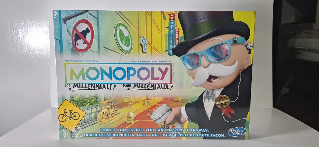 Monopoly for Millennials Board Game thumbnail