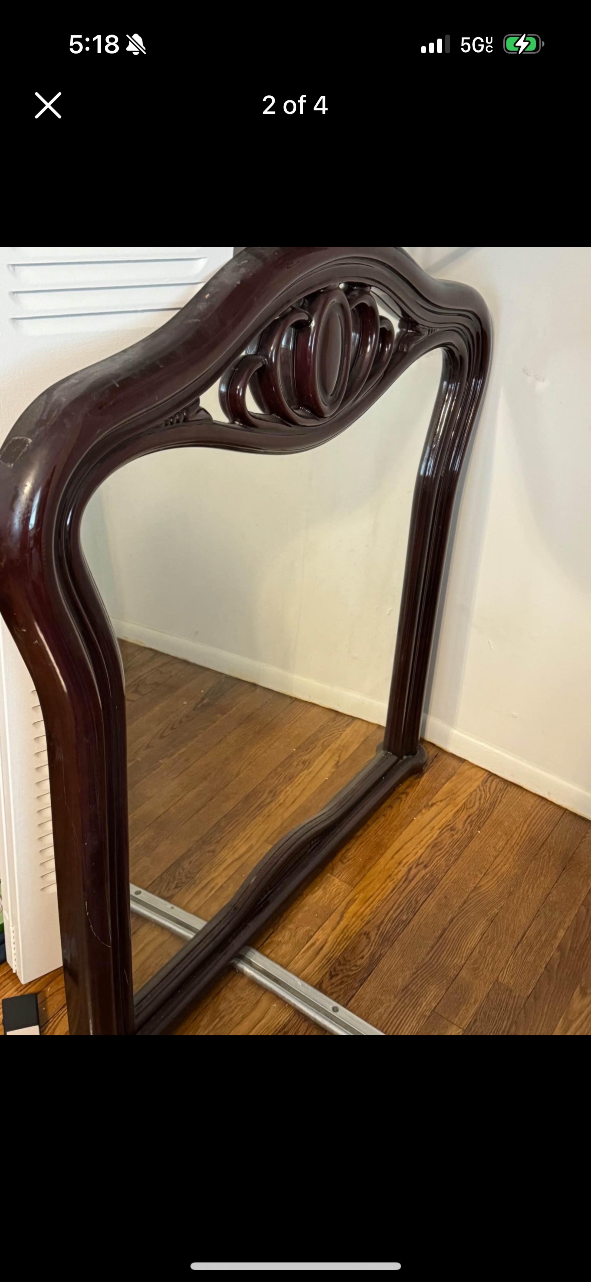 Large Mirror Gorgeous Design red mahogany - photo 2