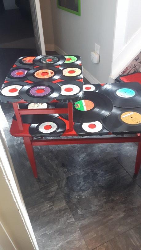 Vintage Record End Table - photo 2