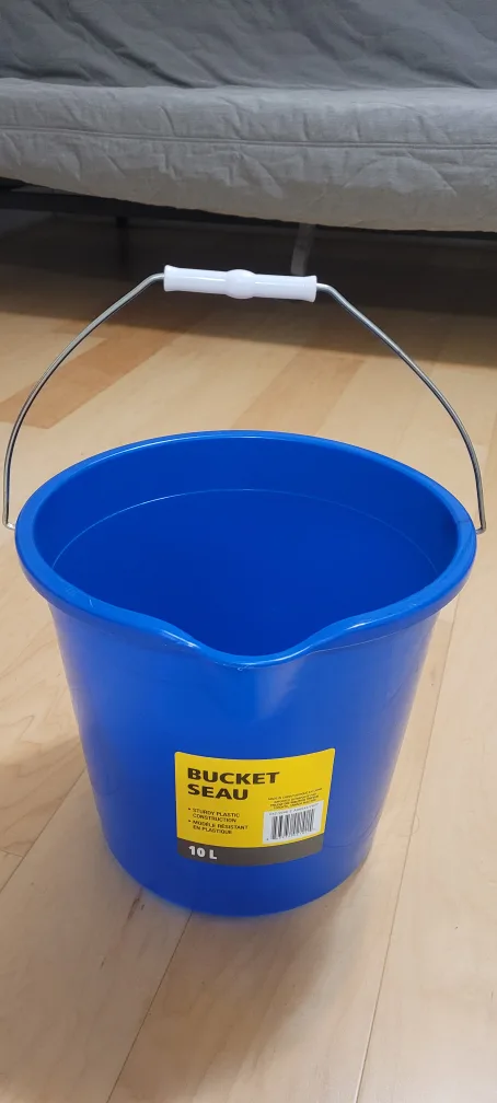 Blue Plastic Bucket with Handle thumbnail
