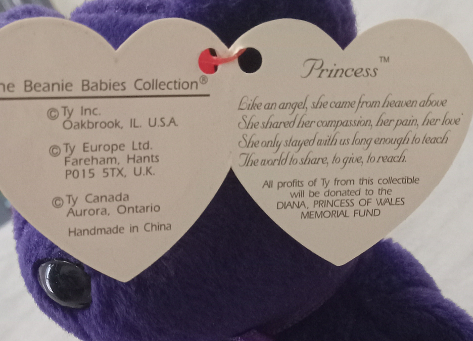 Beanie Baby Princess Diana Collectable - photo 2