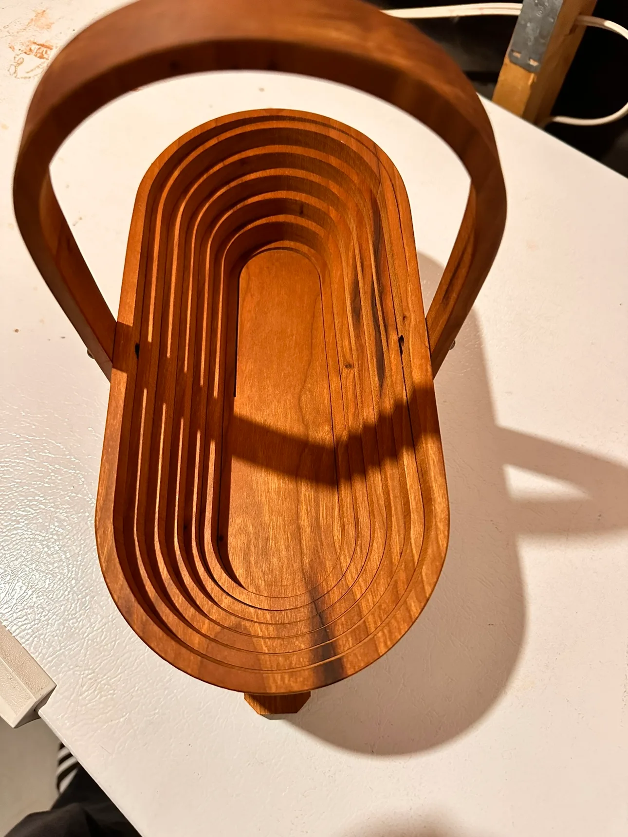 Wooden Collapsible Basket handmade image indicator(2)