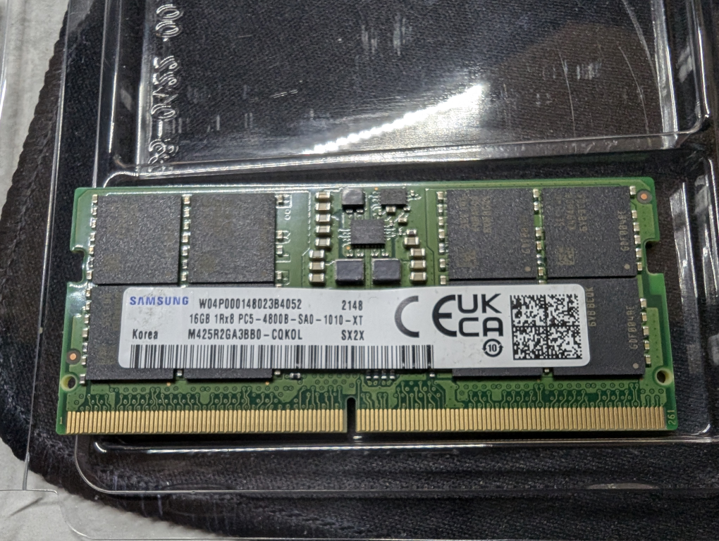 Samsung 16GB DDR5-4800 SO-DIMM for laptop