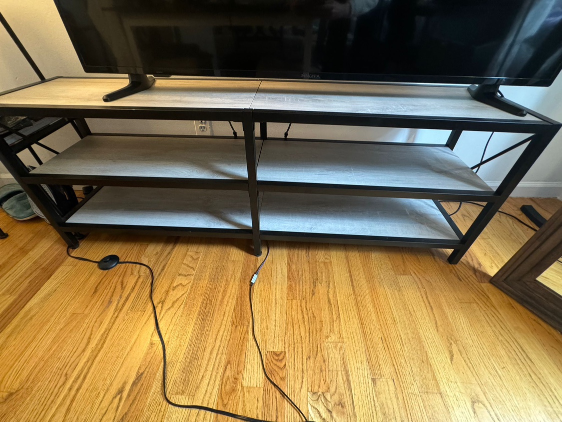 TV Stand with Shelves - photo 4