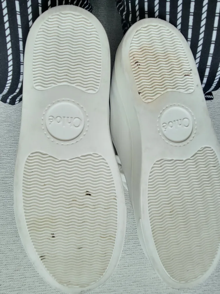 Chloé White Leather Sneakers image indicator(4)