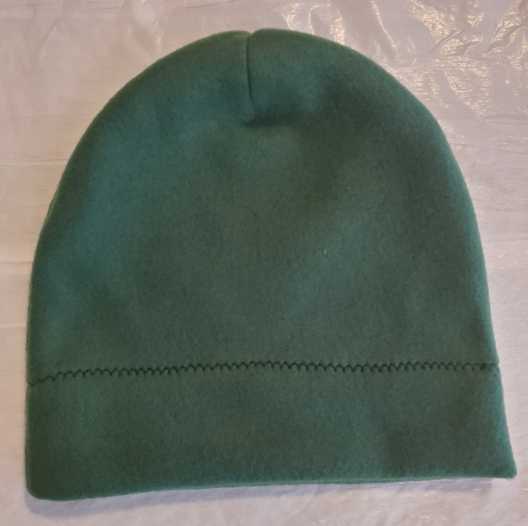 New Green Fleece Beanie/Scarf Set Hand Crafted Adult - photo 2