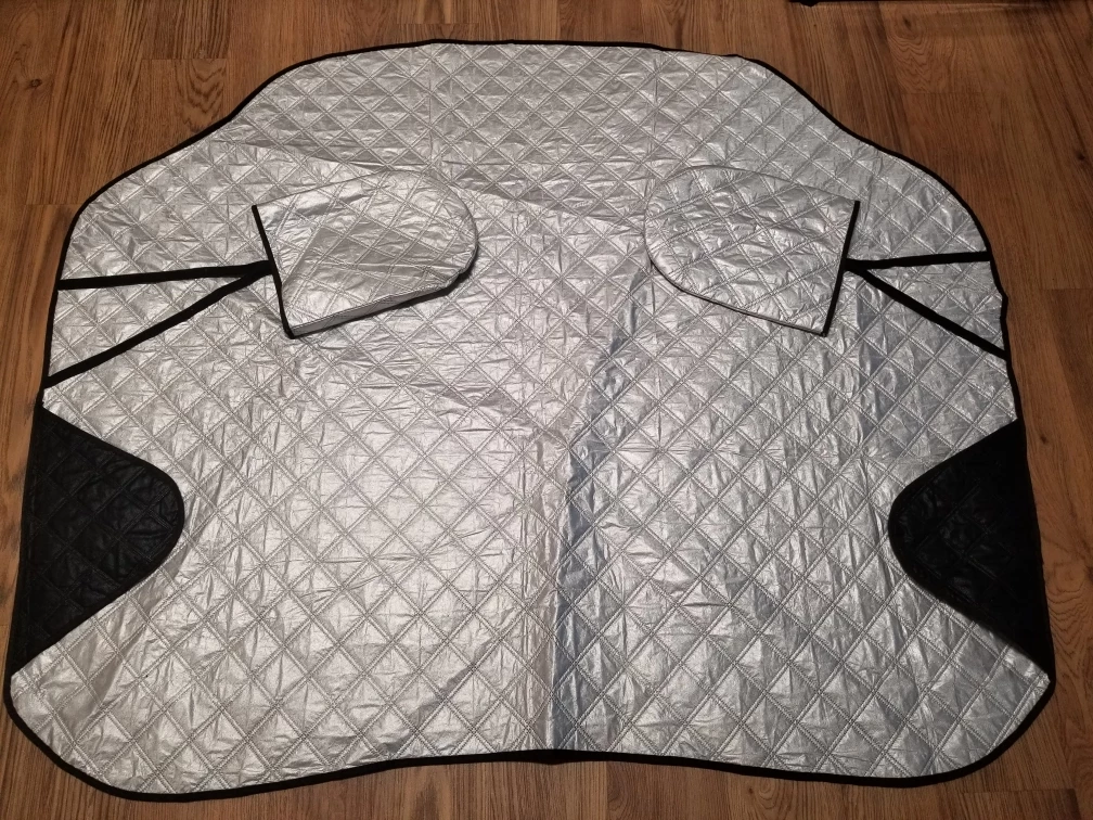 snow  Windshield and  Sun Shade with Mirror Covers