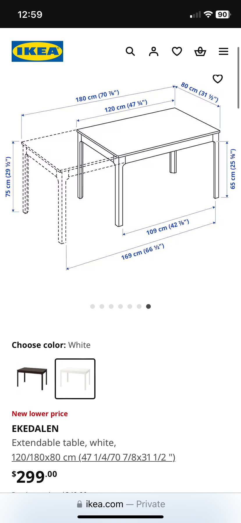 Can deliver—Ikea Ekedalen extendable table with 4 or 6 chairs. - photo 3