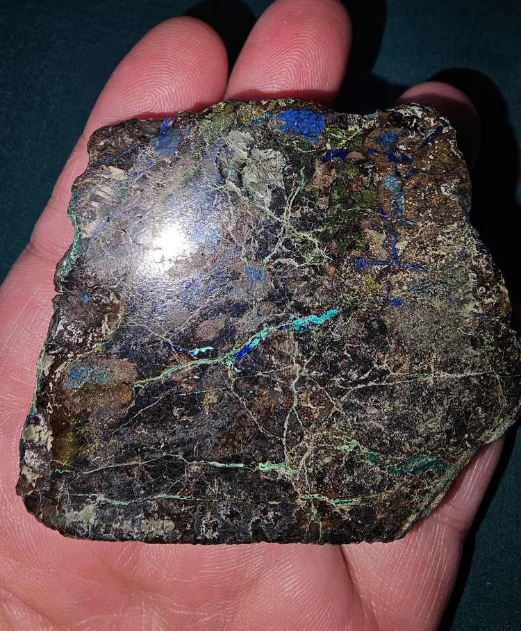 Raw Azurite and chrysocolla Slab thumbnail