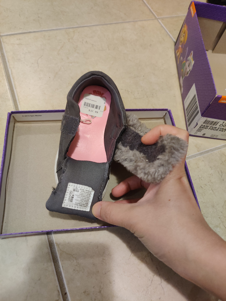 Paw Patrol Girls' Fur Strap Sneakers - photo 2