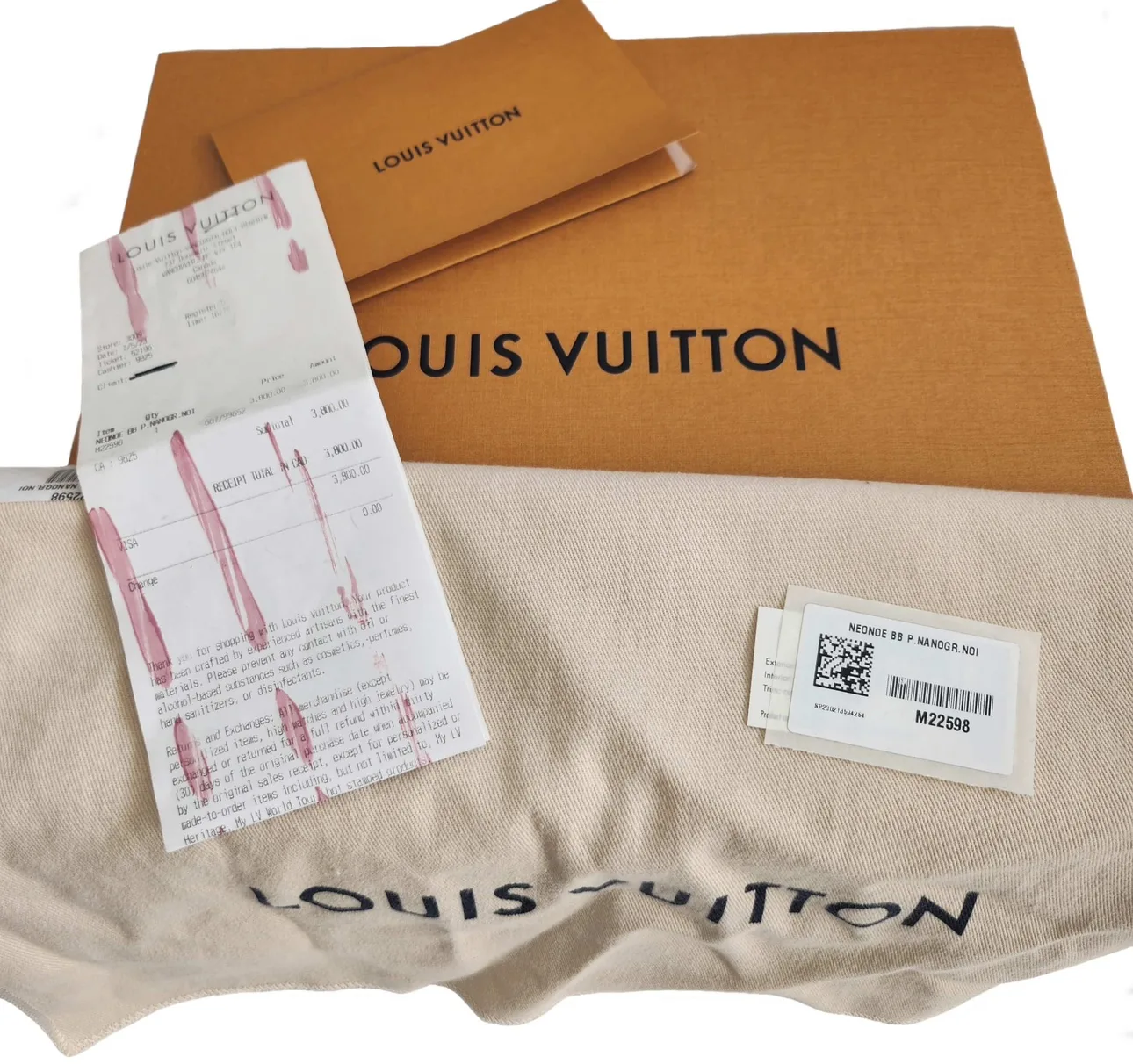 Louis Vuitton Black Calfskin Nanogram Neonoe BB Bag image indicator(10)