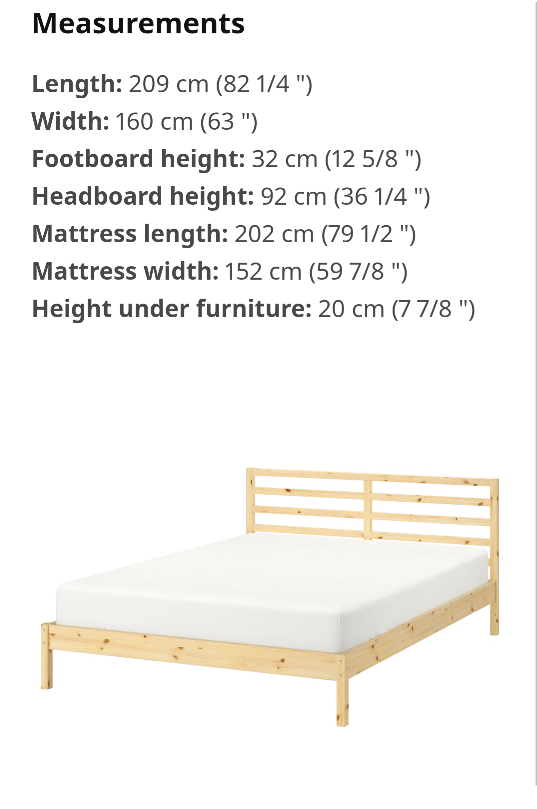 Wooden Bed Frame (Queen)