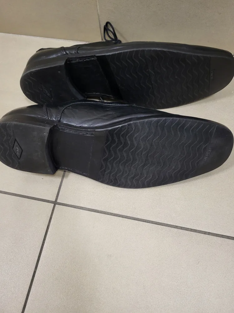 Ecoway Sahara Dunes Men's Black Leather Dress Shoes Size10 image indicator(3)