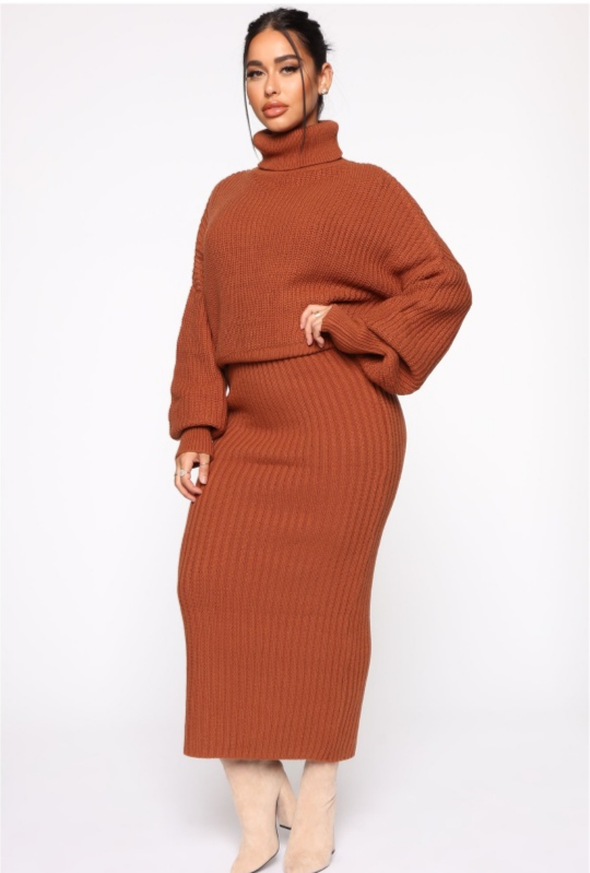 Knitted Sweater and Skirt Set - photo 3