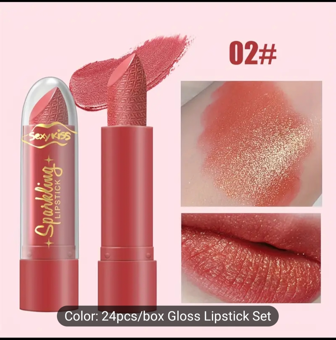 24pcs/box SexyKiss Sparkling Lipstick Set - photo 4