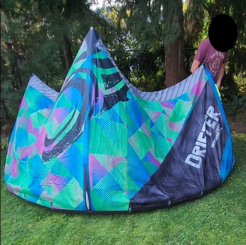 2014 Cabrinha Drifter Kite 8m (+control bar +pump)