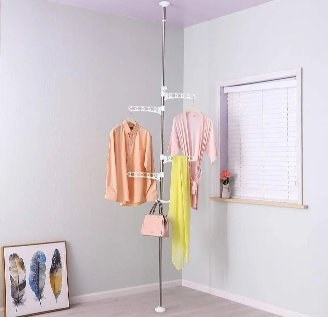 Telescoping Ceiling Mounted Clothes Drying Rack image indicator(4)
