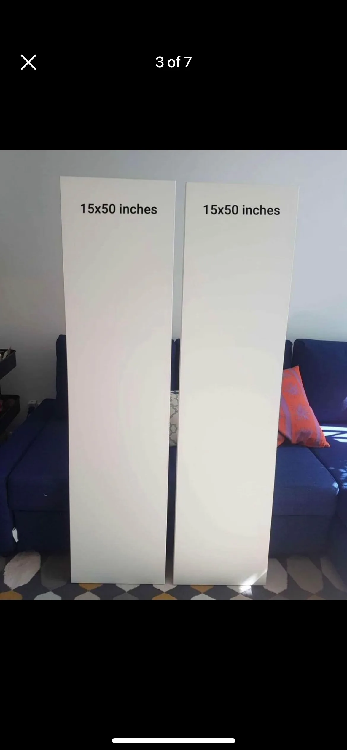 White Gallery canvas for painting different sizes and prices image indicator(5)