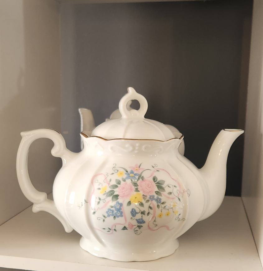 Floral ceramic teapot - photo 2